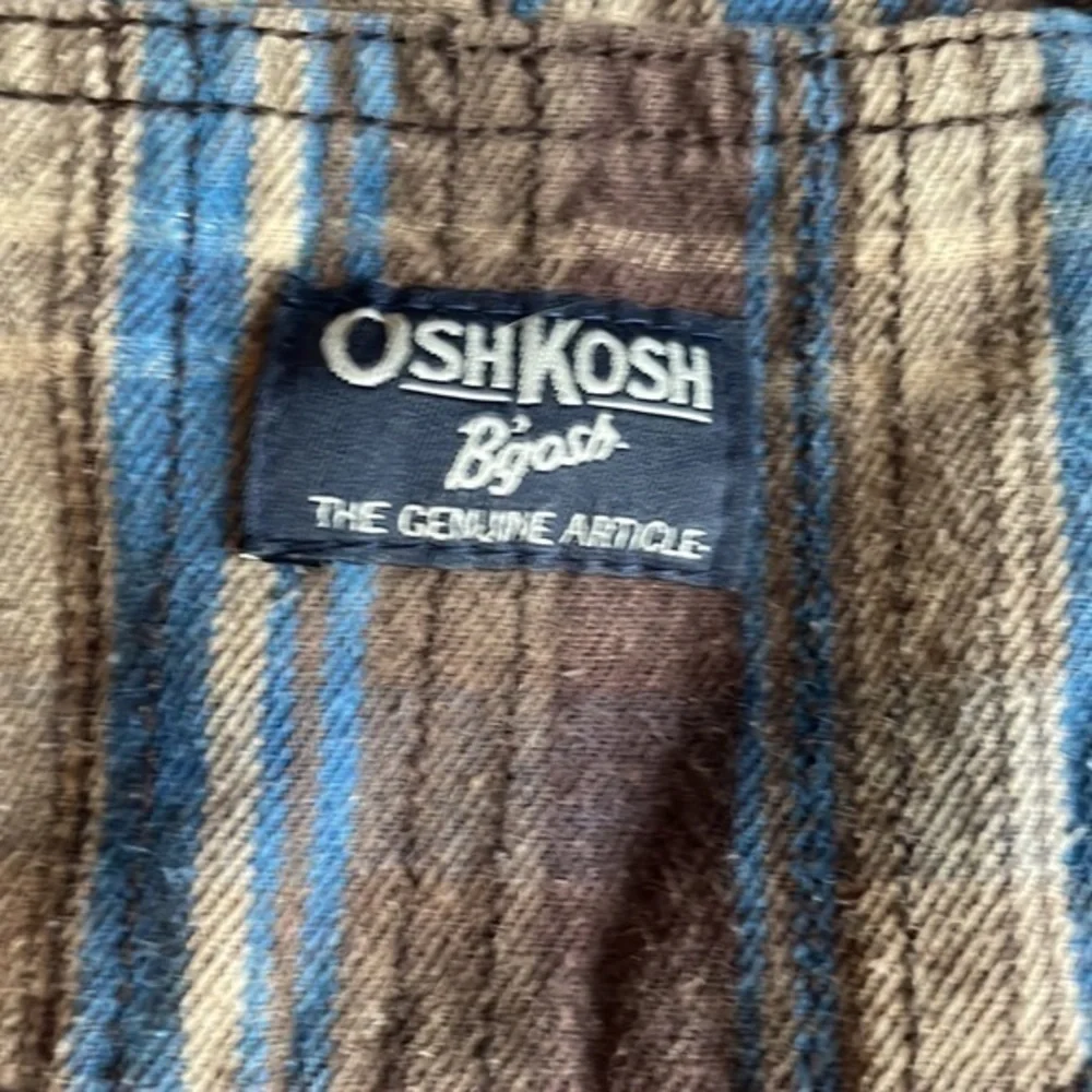 OshKosh romper b 9 mos overalls brown & blue